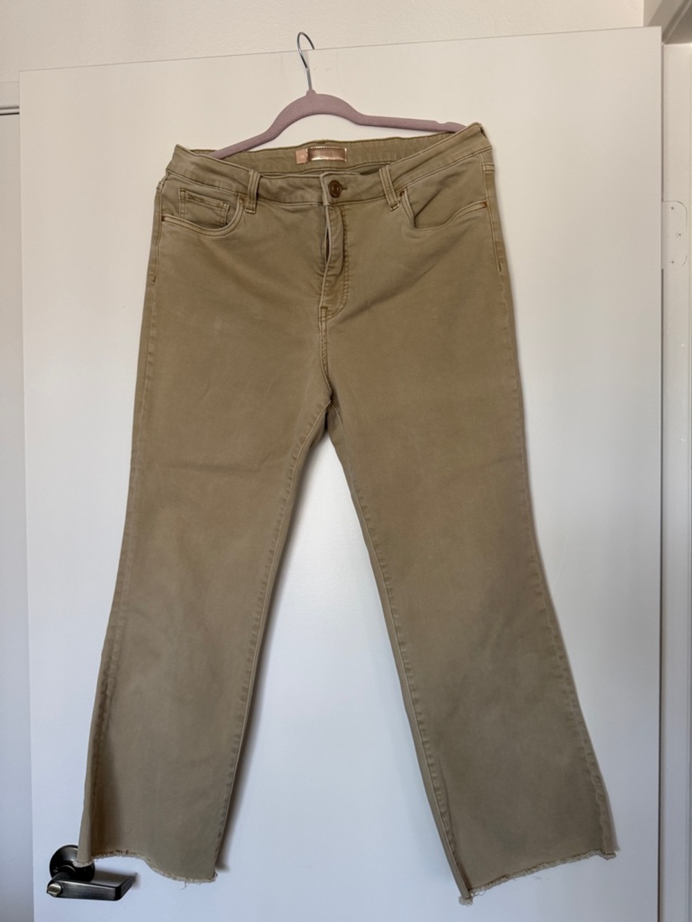 Kut from the Kloth Olive Straight-Leg Jeans